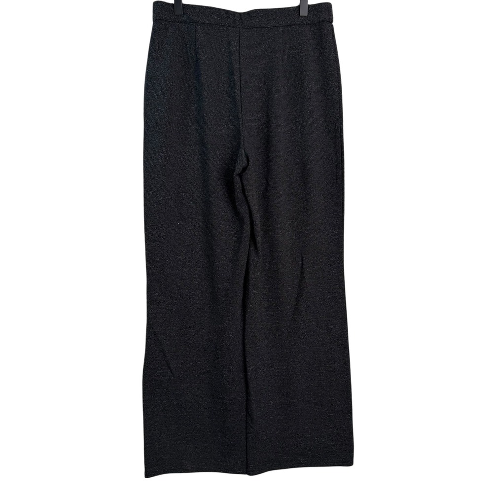 J.‎ Jill Wearever Collection Black Marl Knit Wide Leg Pants Small NWT 253261